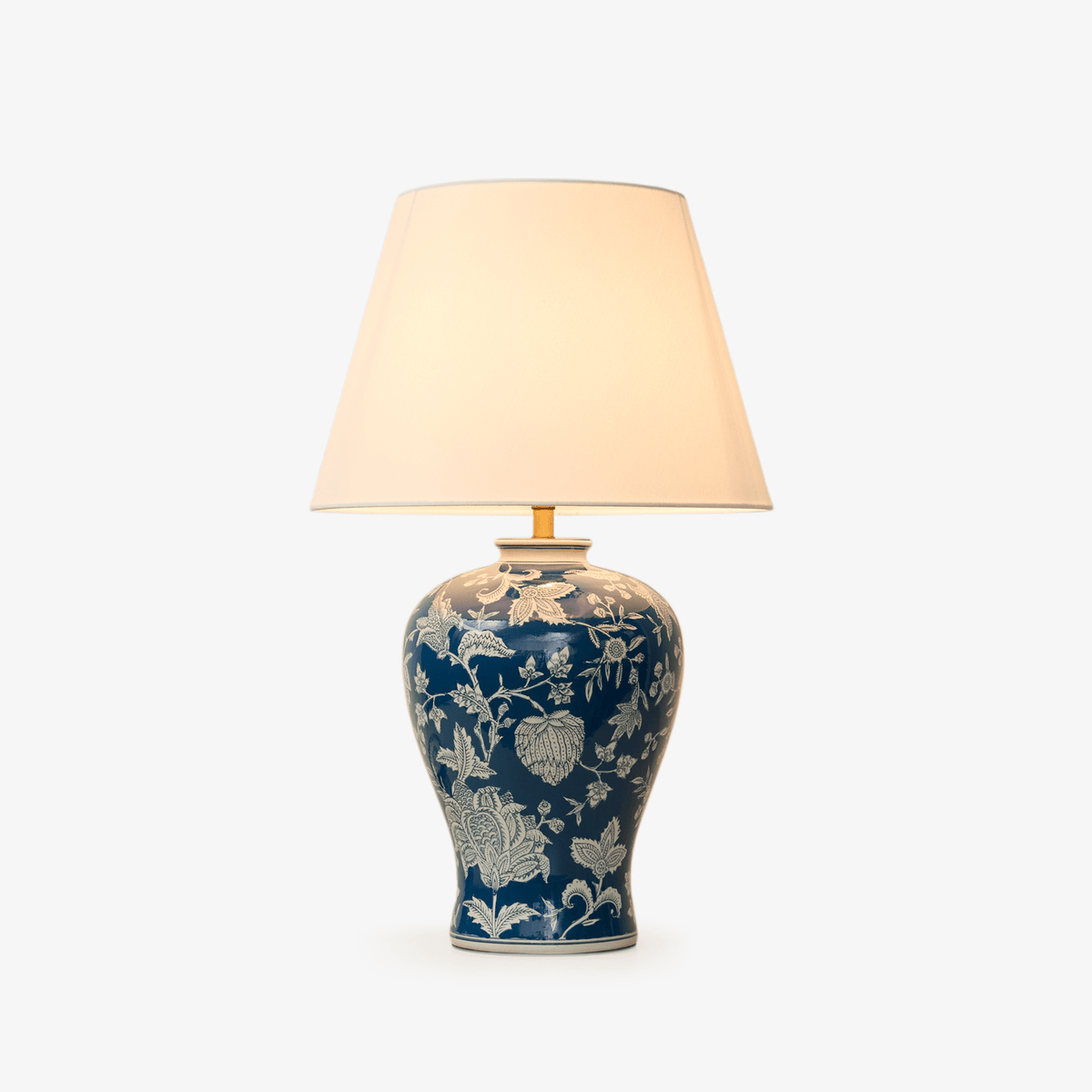 Indigo Floral Vine keramische tafellamp