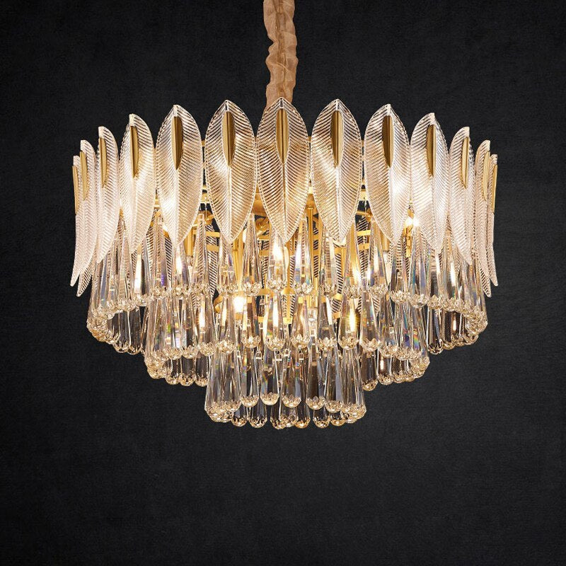 Marilyn Luxe Veerkracht  Kroonluchter Metaal Kristal Woonkamer Eetkamer