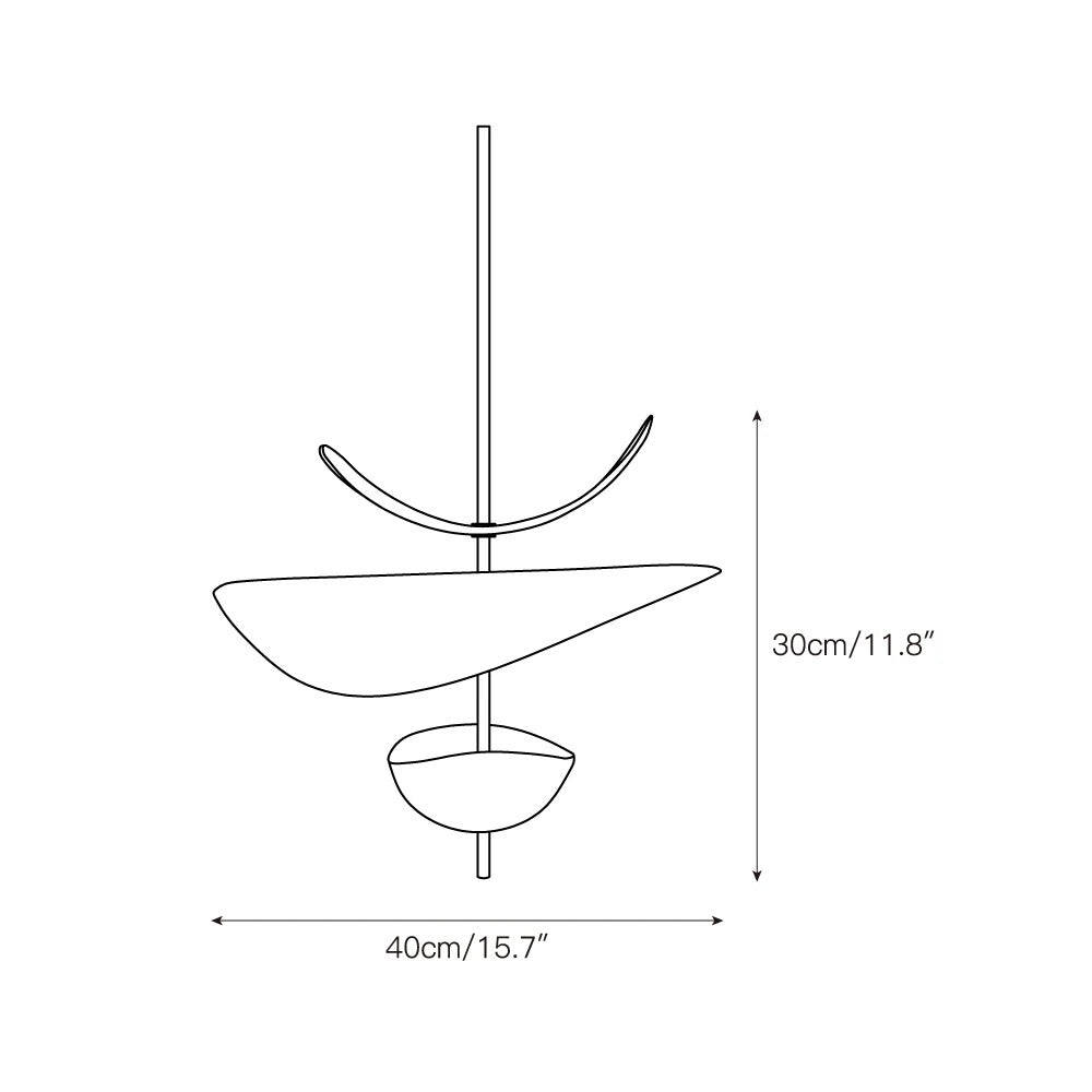 Unorara Nordic zwevende hanglamp