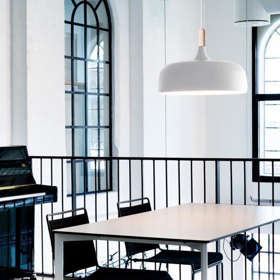 Sylivenne hanglamp witte kap houten accenten