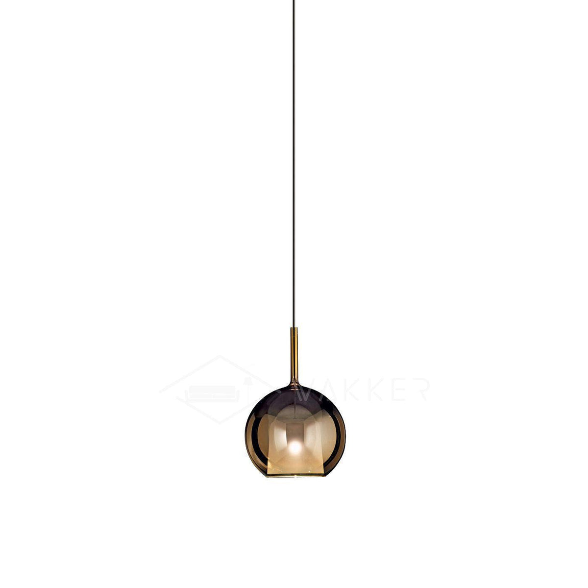 Lioranira hanglamp rookglas rond