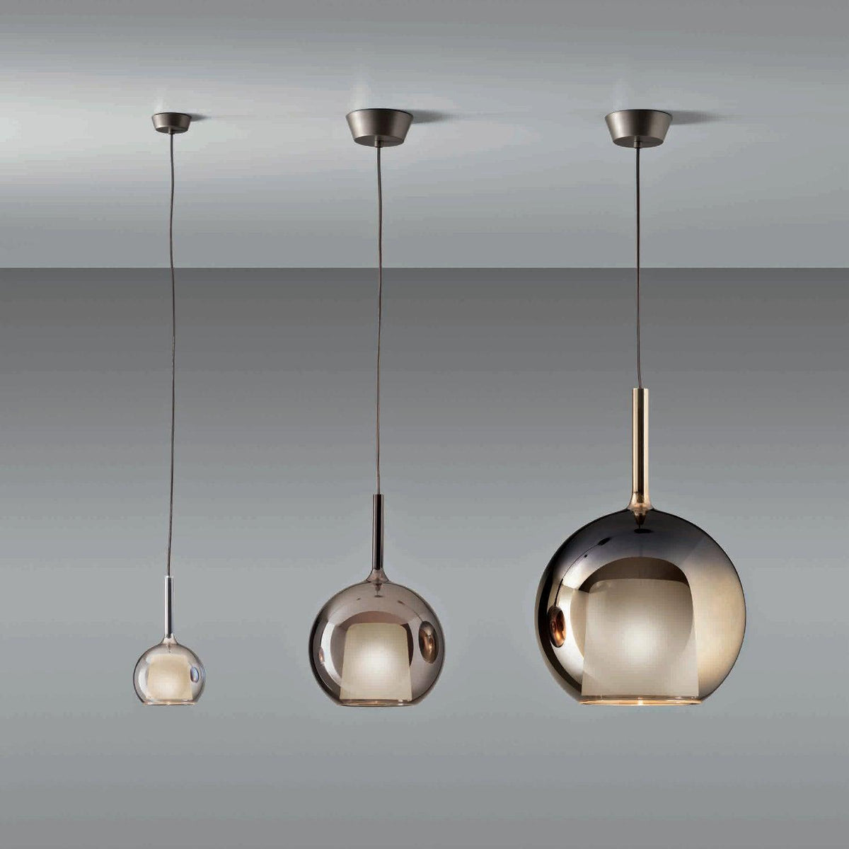 Lioranira hanglamp rookglas rond