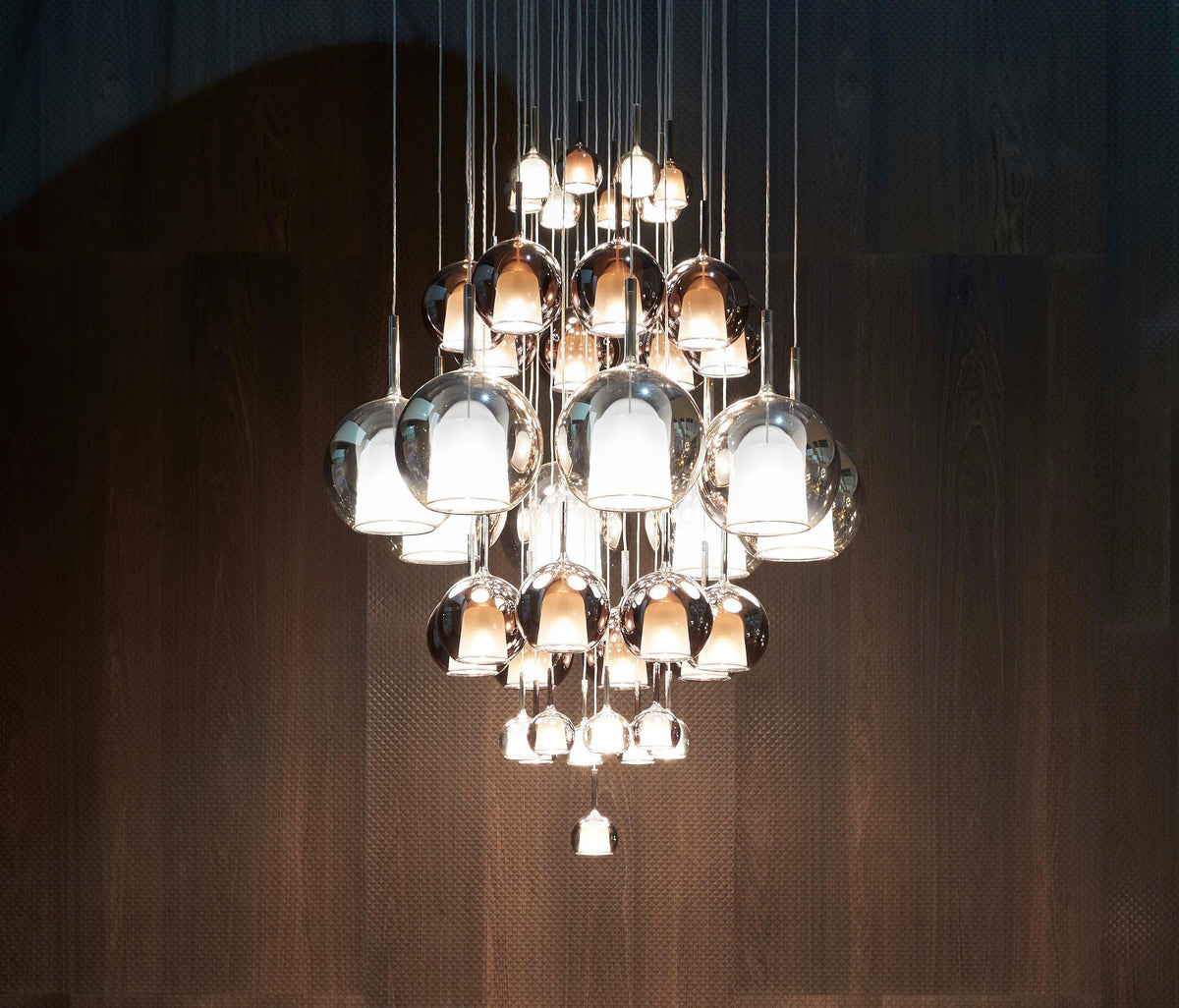 Lioranira hanglamp rookglas rond