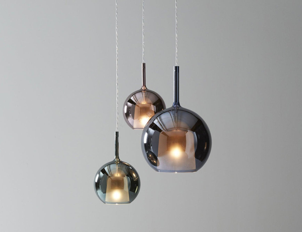 Lioranira hanglamp rookglas rond