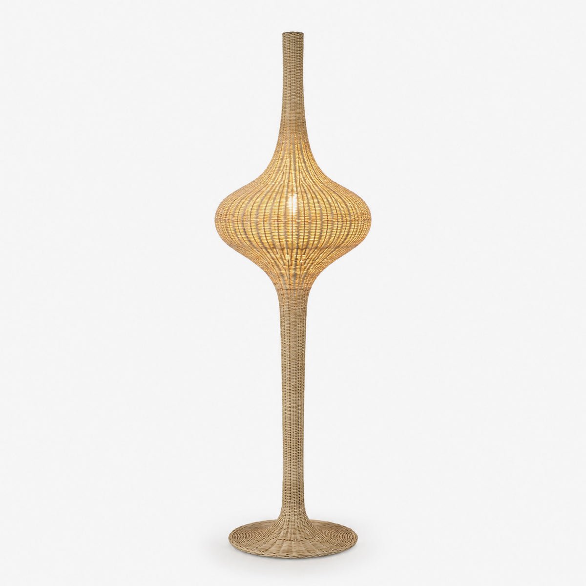 Onion rotan vloerlamp