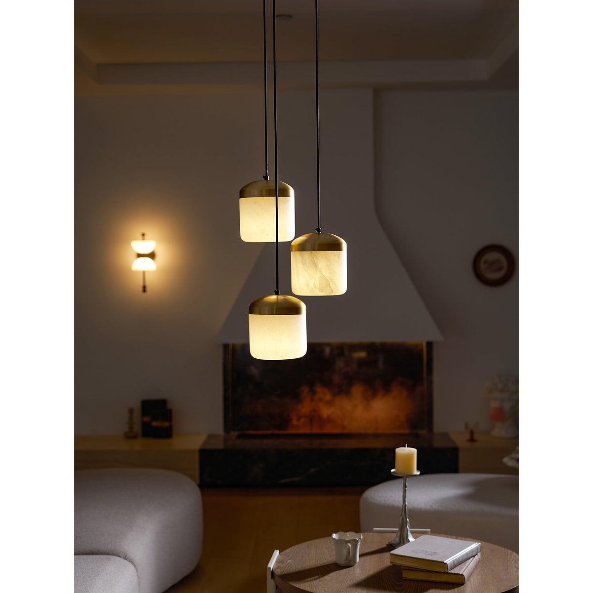 Arquesian hanglamp van albast in