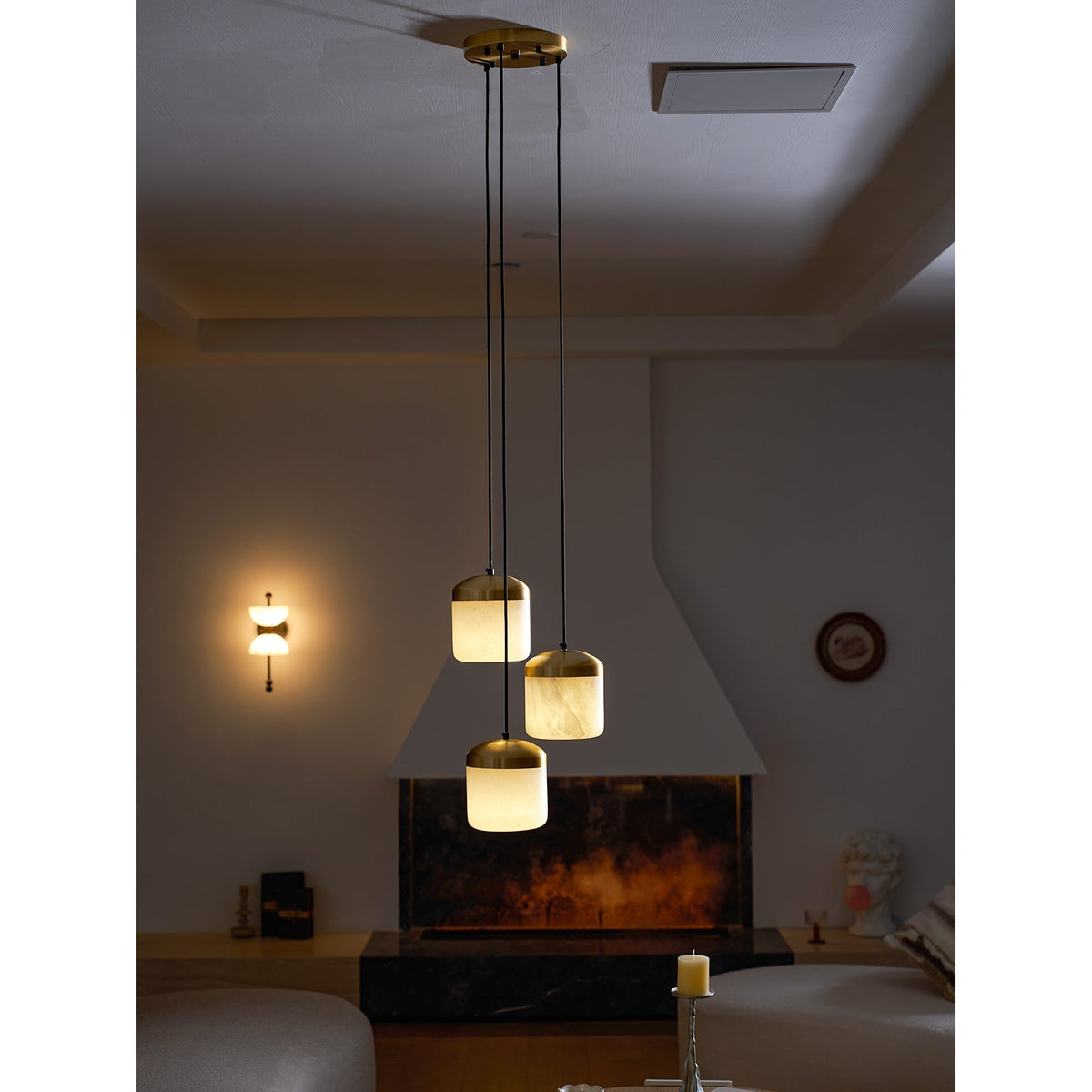 Arquesian hanglamp van albast in