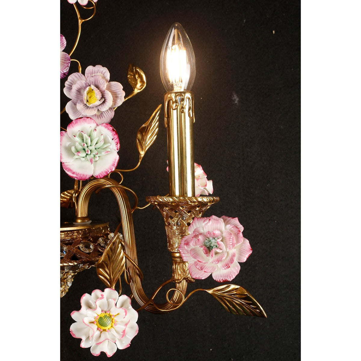 Violette wandlamp