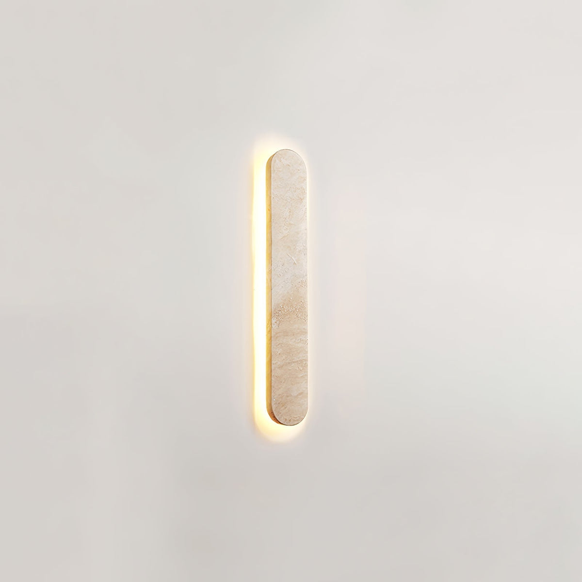 Elraee Geel travertin wandlamp