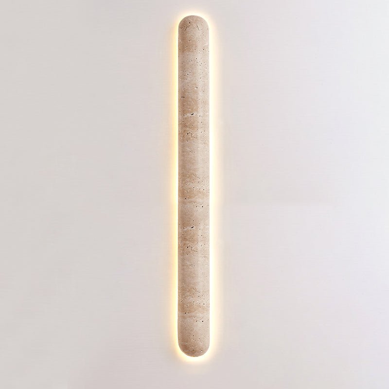 Aelius wandlamp Geel travertin