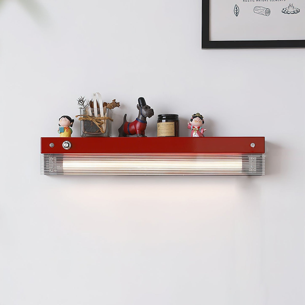 Ziggy wandlamp rood & helder