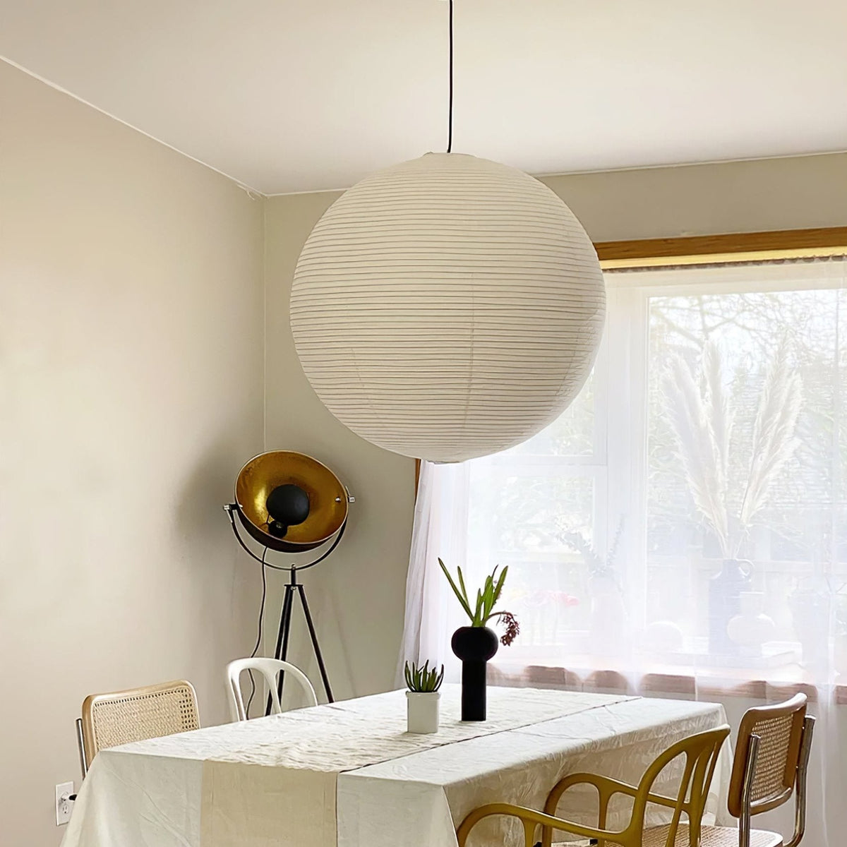 Noveno hanglamp met Washi-papier rond