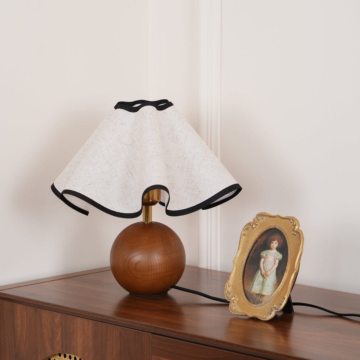 Kalion Houten Stoffen tafellamp