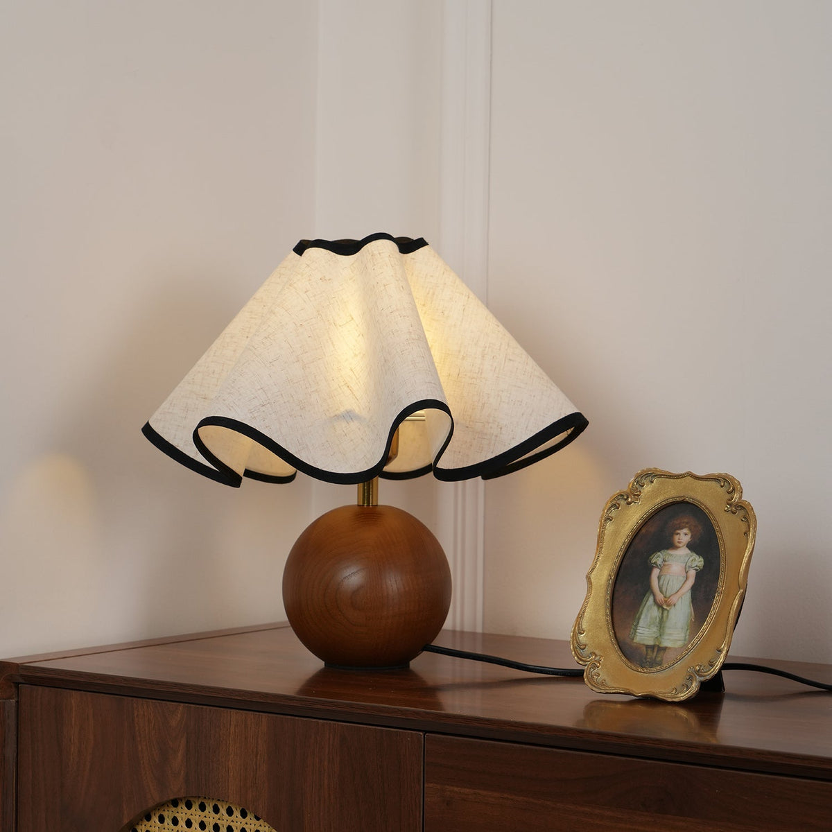 Kalion Houten Stoffen tafellamp