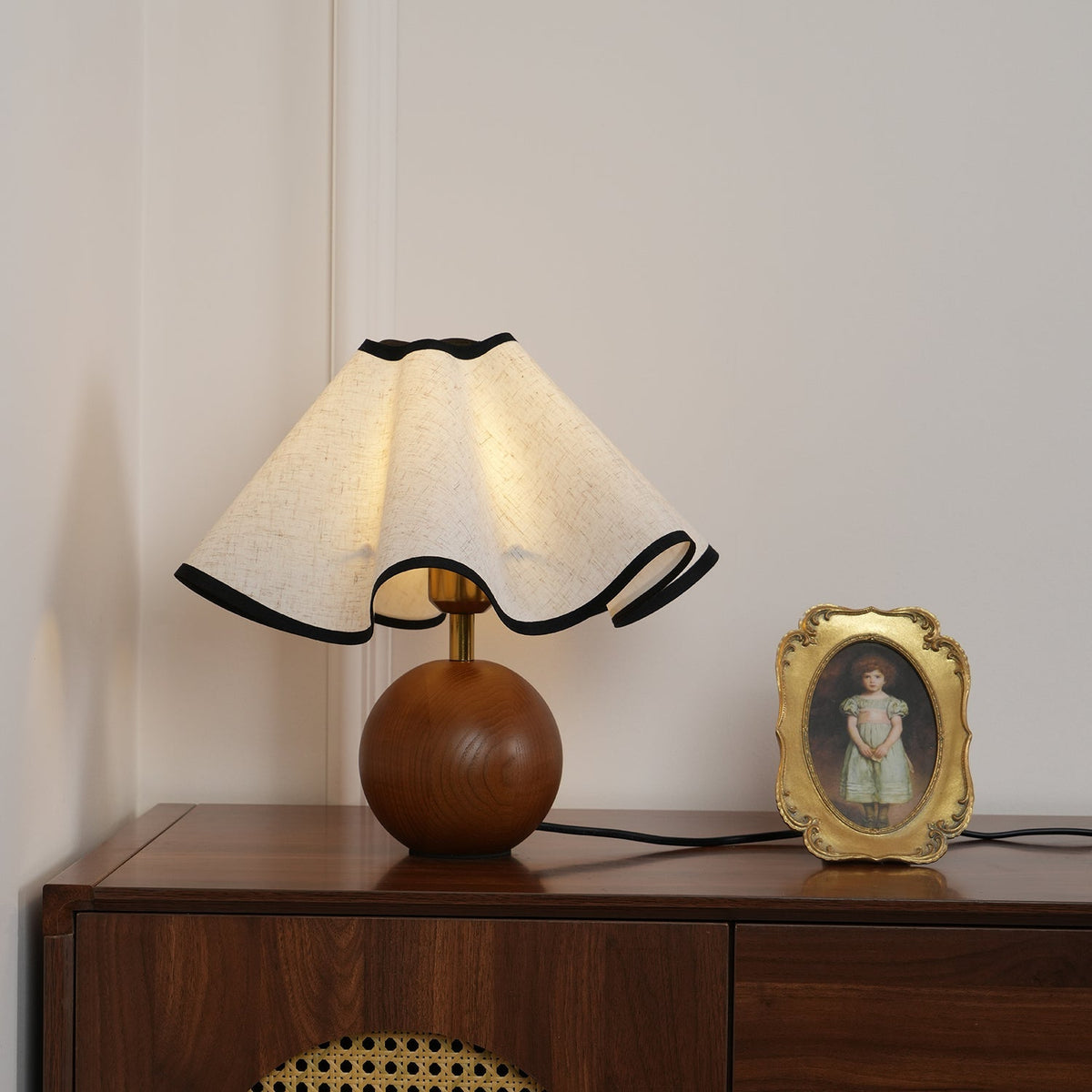 Kalion Houten Stoffen tafellamp