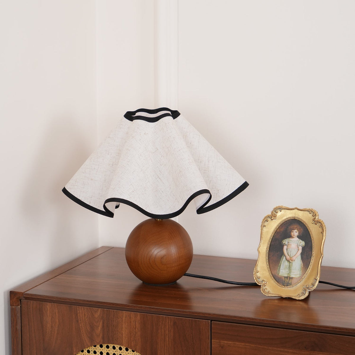 Kalion Houten Stoffen tafellamp