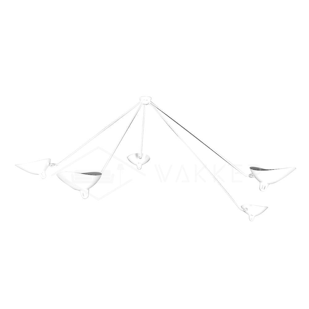 Elaoraine plafondlamp driearm zwart sculpturaal